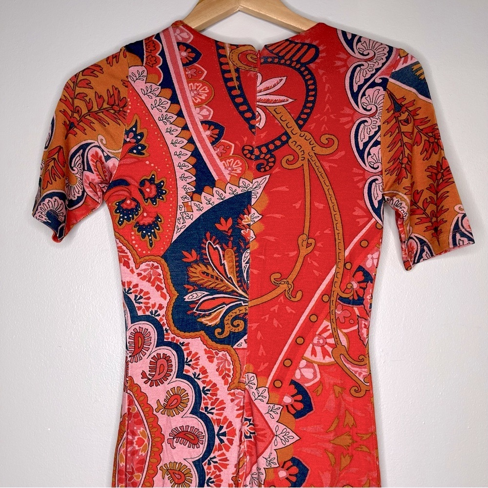 Farm Rio Giannina Knit Midi Dress by Anthropology Size XS - Picture 4 of 12